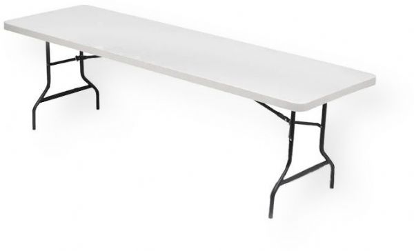 Iceberg Enterprises 65533 IndestrucTable TOO Folding Table, 500 Series Banquet Tables, Platinum, Size 30 x 96, Ideal for Banquet Use, Square Edge, Blow Molded High Density Polyethylene Top is 2 Thick, Sturdy, Powder Coated Legs, Holds 1000 lbs Evenly Distributed, 29 High (ICEBERG65533 ICEBERG-65533 65-533 655-33)